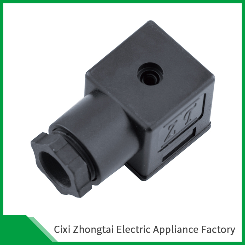 The Form A Black A14 B12 DIN Solenoid Valve Connector: Efficient Simplicity for Industrial Applications